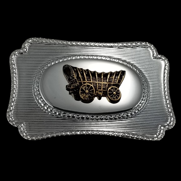 Belt Buckle Covered Wagon Western PioneerOld West Cowboy Buckle Oregon Trail